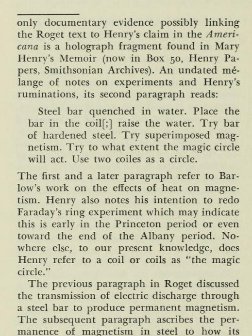 Joseph Henry's Magic Circle