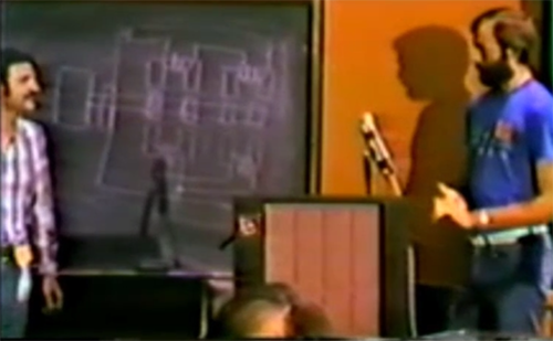 John Bedini introducing Peter Lindemann to explain his low drag generator method
